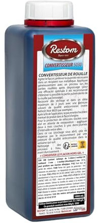 Restom - Convertisseur 5030-1L - Convertisseur de Rouille - Transforme et stabilise la Rouille