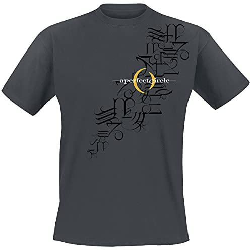 A Perfect Circle Hieroglyphics Männer T-Shirt Charcoal Band-Merch, Bands