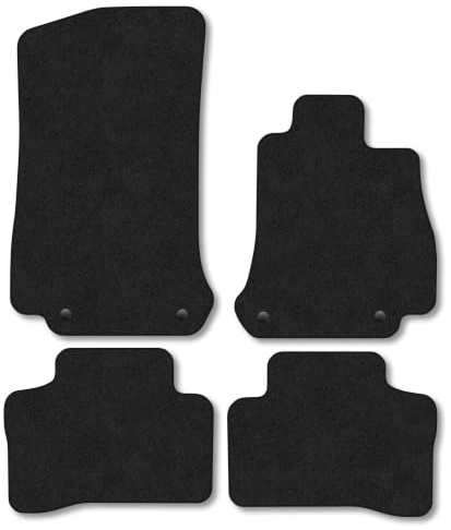 Mercedes GLC (2016-2023) Carpet Car Mats | Black Edge Trim Tailored Fit Floor Mats Full Coverage Protection Accessories Easy Clean Anti Slip Made in the UK