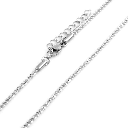 Halskette Ketten Schmuck Herren Frauen Anhänger Necklace Trendige Schleierkraut-Halskette Glänzende Damenhalskette Elegante Vielseitige Halskette Stahl-