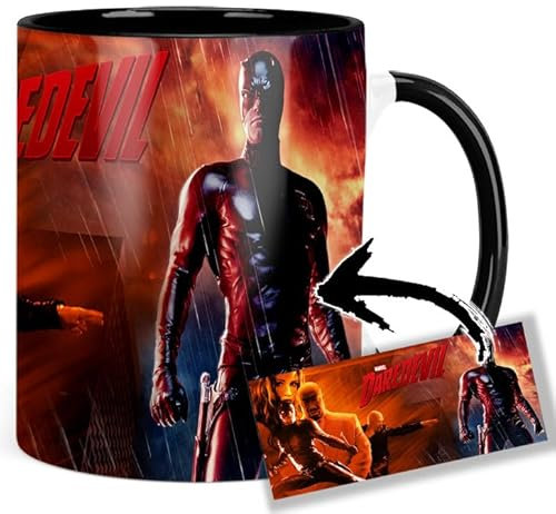 Daredevil Ben Affleck Tasse Innen & Henkel Schwarz Keramikbecher Mug