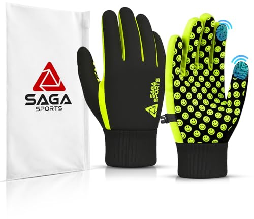 SAGA SPORTS Gant Équitation Enfant | Gants Enfant Hiver 8 Ans & Gant de Neige Enfant | Gants Ski Enfant 5 Ans Résistants à l’Eau, Tactiles & Antidérapants | Chauds et Lavables en Machine