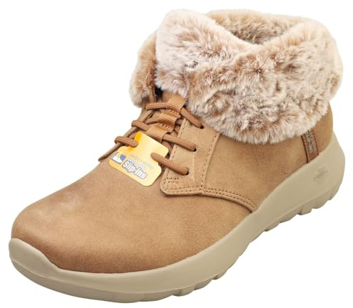Skechers Damen On-The-Go Joy Cozy Charm Stiefelette, Chestnut Textile, 42 EU