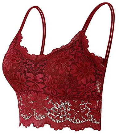 Damen Komfort Bh Gepolstert Spitzen Bra Nahtlos Sport Bh Mit Zusätzlicher Bh-Verlängerung Weich Seamless Stretch Bustier Mittel Halt Bügelloser Schlaf Bh Klassische Top Für Alltag Yoga Damen