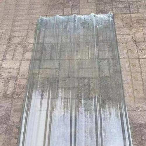 Transparente Dachplatten,4/6/8/10/13/15/16/20 Stück Dachpaneele,Wetterfeste Schlagfeste Dachziegel,Wellplatte,Glasfaser-Tageslichtpaneele,Gewächshäuser Verkleidungspaneele (0.9x0.7m/35x28in,6 pcs)