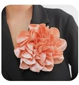 Broche rose noire Camélia Fleur Broche Belle Fleur Broche Pince à Cheveux pour Femmes Grande Broche Fleur Broche pour Robe de Soirée Vêtements Accessoires Filles, Métal