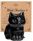 JSDDE Black Obsidian Crystal Cat Figurine - Cute Gemstone Cat Statue Gifts