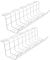 jojofuny 2St Lagerregal Kabelschacht schreintischorganizer Steckdosenleisten-Organizer cable holder Drahtklammern Kabelorganisator regalhalterung Drahtorganisatoren Drahtregale Eisen Weiß