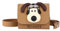 LEWOTE Compatibile con Apple Airpods Pro (2nd/1st Generation), custodia protettiva e divertente in pelle, con portachiavi (Black Cap Dog)