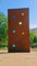 Zen Man Edelrost Garten Sichtschutz aus Metall Rost Gartenzaun Gartendeko Edelrost Sichtschutzwand mit Glas 032168-4, B75 H180cm, 17,5kg