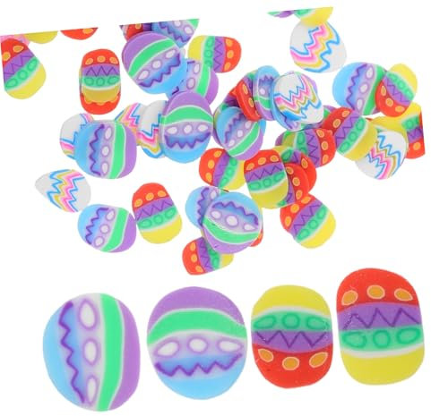 GARIOUANS Polymer Tonperlen Ostereier Selbstgemacht Schmuckperlen Armbänder Halsketten Clay Scheiben Handgefertigt Ostern Basteln
