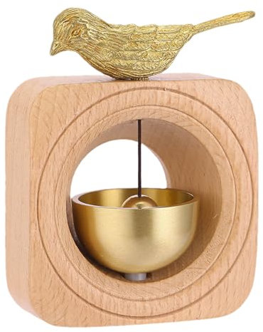 doyandader Business Entrance Bell for Shop Door, Magnetic Japanese Wooden Doorbell, Japanese Wooden Wind Bell with Brass Sound for Home, Restaurant, Playhouse