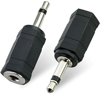 SEYUGOPTI 2 Stück 3,5 mm Mono Stecker auf 3,5 mm Stereo Buchse