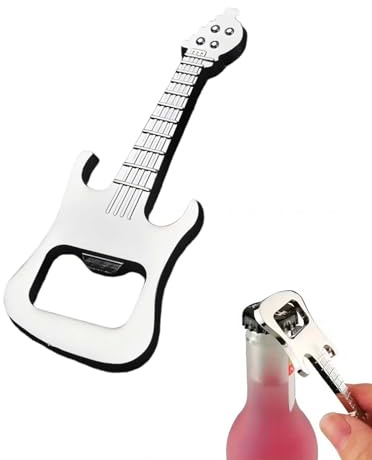 Guitar Gifts Bottle Opener for Men, Metal Beer Bottle Opener Guitar Gadgets for Music Lovers, Multifunctional Novelty Kitchen Bar Accessories, Personalized Gift for Musicians Bartender Rock Players