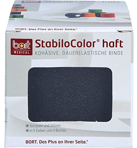 BORT StabiloColor haft Binde 6 cm schwarz 1 St