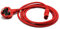UK Made ASTA Approved 2m Red lead UK Plug to 3 pin IEC C13 Socket TV PC Fax Printer.