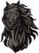 U24 Aufkleber Black Horse Pferd Mustang Autoaufkleber Sticker Konturschnitt