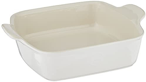 Emile Henry Made In France HR Modern Classics Plat à four carré Blanc 20,3 x 20,3 cm