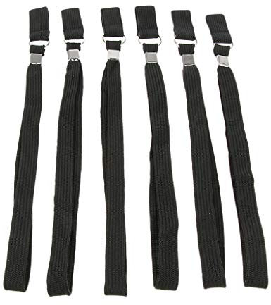 SDENSHI 6 Lot de Cannes de de Marche élastiques Anti-perte Sangles de Poignet Clip Ceinture Bande Aide à La Poignée
