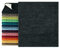 npluseins Mikrofaser Badteppich - viele Farben & Größen 800.1026, schwarz, 50 x 45 cm ohne Ausschnitt