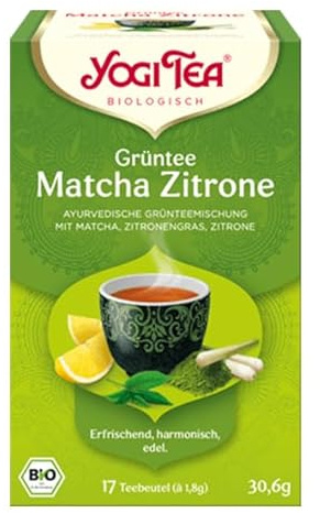 Yogi Tea | Green Tea Matcha Lemon | 6 x 17 bags