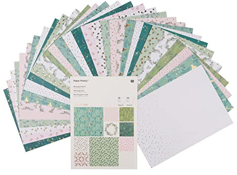 Rico Design Motivpapier Block Classical Christmas - Basteln - 22g, 30 Blätter, 20.9 x 29.3 cm, Weiß