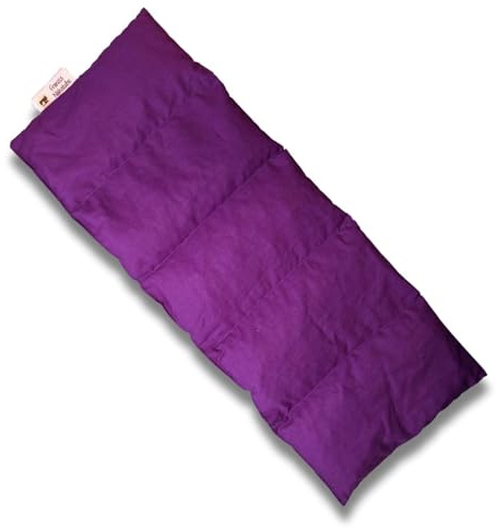 Franzis Nähstube 50x20cm Cuscino di semi d'uva viola in 100% cotone I Cuscino di semi d'uva 50x20 per microonde I Cuscino riscaldante, cuscino di semi