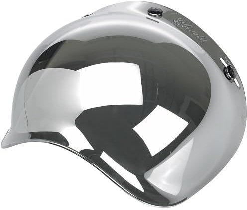 Visiera Bubble Biltwell Specchio antiappannamento per caschi jet a 3 bottoni – Novità!