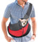 PETCUTE Hundetragetasche Hundetasche Transporttasche für Katzen Single-Schulter Kleine Hunde Tragetaschen Rot M