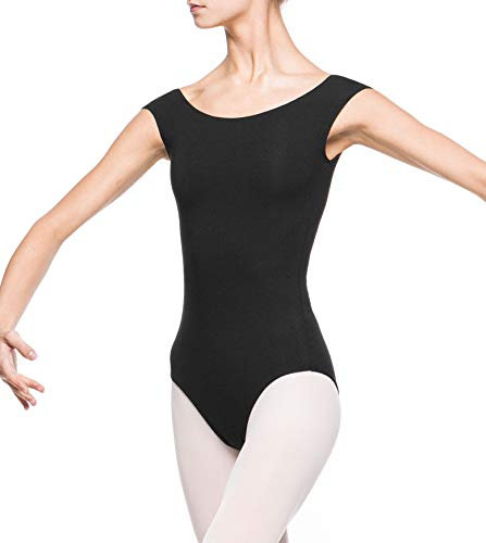 Arabesque Klassische Tanzkleidung Damen Ballettanzug Body Raymonda (Schwarz, L)