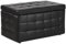 Hocker mit Stauraum Deckel Kunstleder schwarz Bettbank Truhe Modern Michigan
