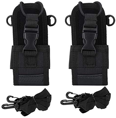 Tosuny 2 STÜCKE Universal-Walkie-Talkie-Schutzhülle, Upgrade-Version Nylon, Einstellbarer breiter Schultergurt Walkie-Talkie-Tasche