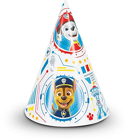 Unique Paw Patrol Paper Cone Birthday Hats [8 Per Pack]