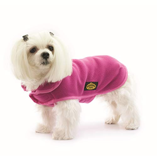 Fashion Dog Fleece-Hundemantel - Fuchsia - 36