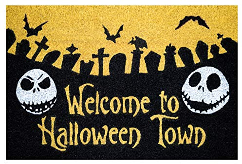 Grupo Erik Felpudo Pesadilla Antes de Navidad - Felpudo Entrada casa Originales : Tapete Entrada casa, Decoracion hogar | Alfombra Entrada casa de Fibra de Coco Antideslizante e Impermeable (40x60cm)
