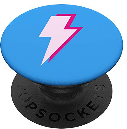 Lightning Bolt Pink und Blau Muster niedlich trendy PopSockets mit austauschbarem PopGrip