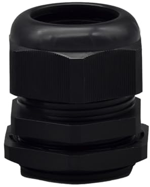 O4L - Outlet4Life IP67 Kabelverschraubung 10 Stück, wasserdicht mit Gegenmutter, metrisch M50 x 1,5 für 27-35mm Kabeldurchmesser, schwarz