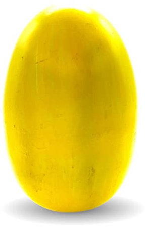 Metall Osterei gelb 6,5 x 10cm Deko-Eier Ostern Osterdeko Easteregg