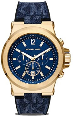 Michael Kors Outlet Dylan - Chronograph Uhr mit blauem Kunststoff für Männer MK8936