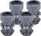 Norhogo Lot de 4 amortisseurs de vibrations pour machine à laver, pieds en caoutchouc réglables, hauteur réglable de 7 à 10 cm, pieds en caoutchouc pour machine à laver et sèche-linge