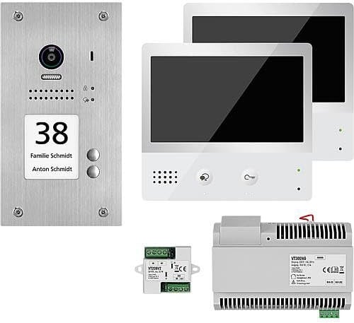 Indexa Video Türsprechanlage VT200 UP 1 x Türsprechanlage 2 x T
