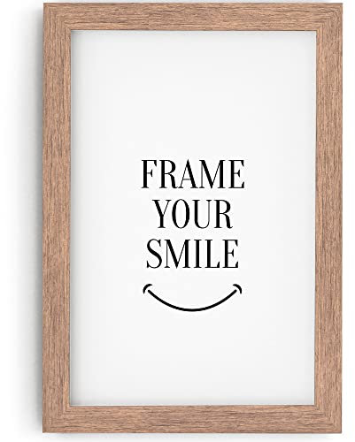 MONFRAME Bilderrahmen Modern - 20x60 cm - Braun - mit Acrylglas