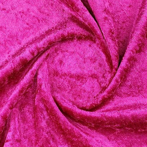 TELA DE TERCIOPELO MARTELÉ POR METROS EN COLOR LISO, ANCHO 160cm (FUCSIA, 1 METRO)