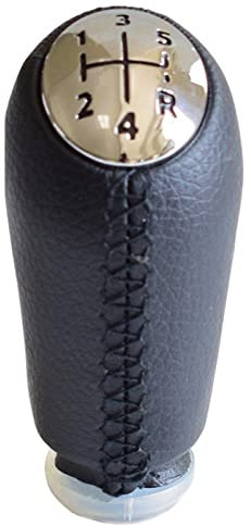 OSTREY Schalthebel Auto Styling Stick Schaltknauf Handball Für Renault Für Laguna Für Megane 2 Für Clio 3 2005-2009 2006 2007 2008 Für Kangoo 2009 (Color : Black-Chrome)