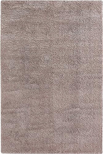 andiamo Teppich Chia hochwertiger Teppich Wohnzimmer oder Schlafzimmer mit 30mm Florhöhe - einfarbiger Wohnzimmerteppich 80 x 150 cm Altrose