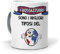 PALLE MONDO Regalo originale. Idea da regalare. Tazza I rossazzurri sono i migliori tifosi del mondo. Ceramica 350 ml.