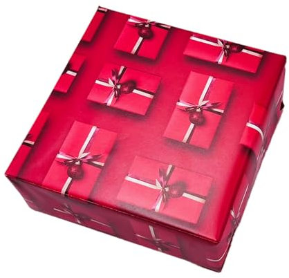 arkamii, Geschenkpapier, Format 86 x 64 cm, Weihnachtsmotiv, 3 Bögen, Großformat (NA11)