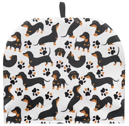 UOIMAG Cute Dachshund Teapot Cover for Sausage Dog Lovers Tea Pot Decor Cover Tea Cosy for Kitchen