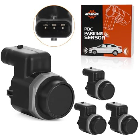 GEAREVER PDC Sensor Einparkhilfe Vorne Parksensor Hinten Vorne Kompatibel mit Audi A3 A4 A5 A6 A7 A8 Q3 Q5 Q7 R8, Kompatibel mit VW Golf Passat Tiguan 4H0919275, 1S0919275A, 4er-Set