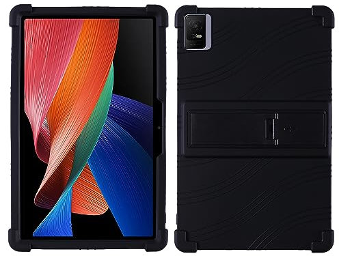 YIFENGXING Funda para TCL Tab 11 NXTPAPER Tableta 11 Pulgadas Una Sola Pieza Suave Silicona Fundas con Soporte Caída Protección Ultradelgada Shell (Negro)